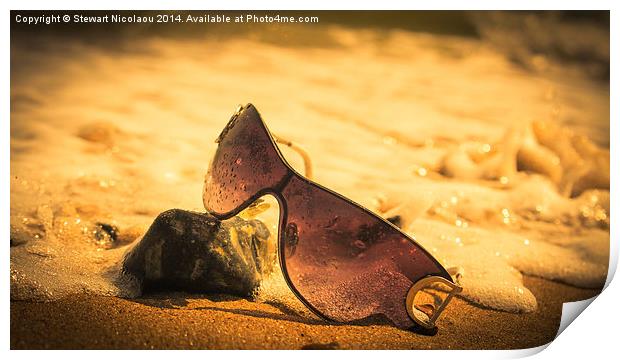 Sun, Sea, Sand & Sunglasses  Print by Stewart Nicolaou