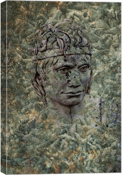 The Stoic Greek Warrior Canvas Print by Steve Purnell
