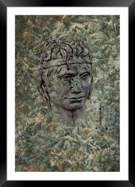 The Stoic Greek Warrior Framed Mounted Print by Steve Purnell