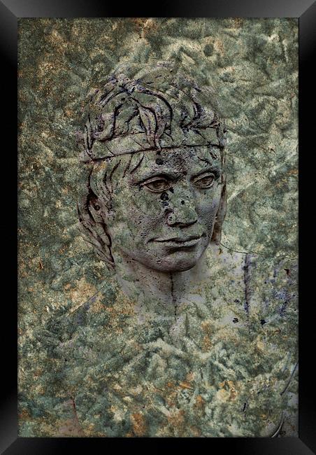 The Stoic Greek Warrior Framed Print by Steve Purnell