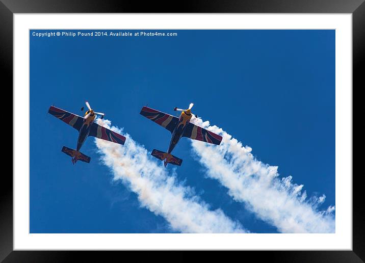  Red Bull Matadors Air Display Planes Framed Mounted Print by Philip Pound