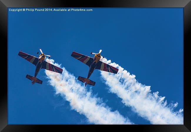  Red Bull Matadors Air Display Planes Framed Print by Philip Pound