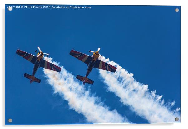 Red Bull Matadors Air Display Planes Acrylic by Philip Pound
