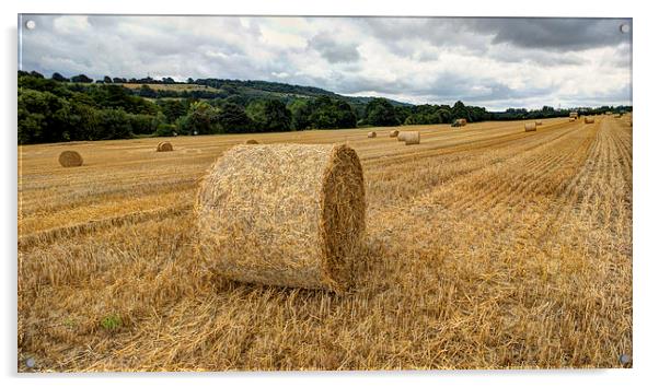  Straw bales Acrylic by Dean Messenger