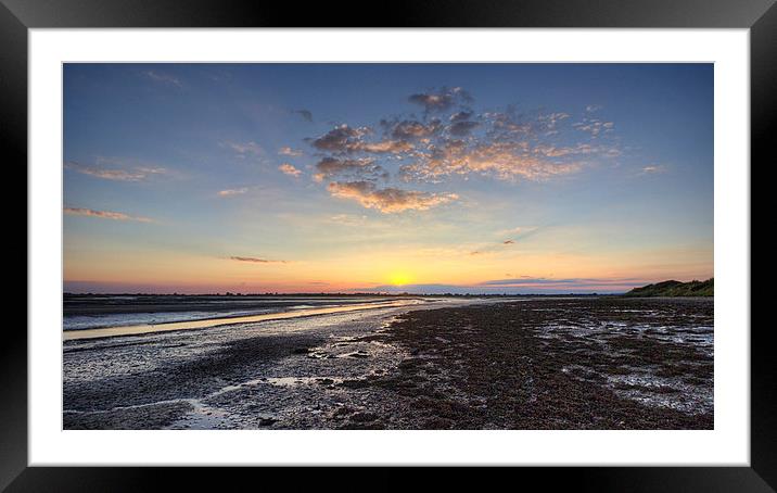  Pagham harbour Sunset Framed Mounted Print by Dean Messenger