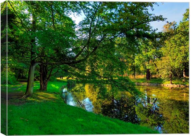  Lakeside Canvas Print by Steve Falla