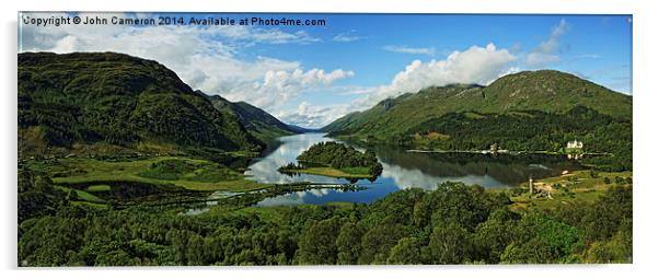  Glenfinnan and Loch Shiel. Acrylic by John Cameron