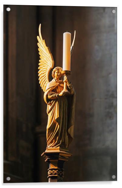  Angelic Candle Acrylic by Ian Duffield