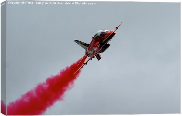  Red On Canvas Print by Peter Farrington