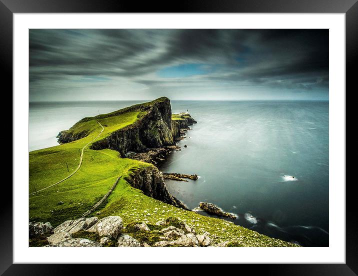  40 Seconds at Neist Point Framed Mounted Print by John Cropper