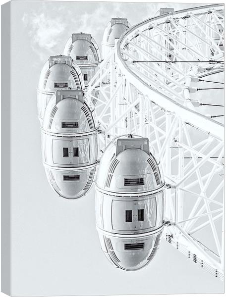 London Eye Pods Canvas Print by Adam Payne
