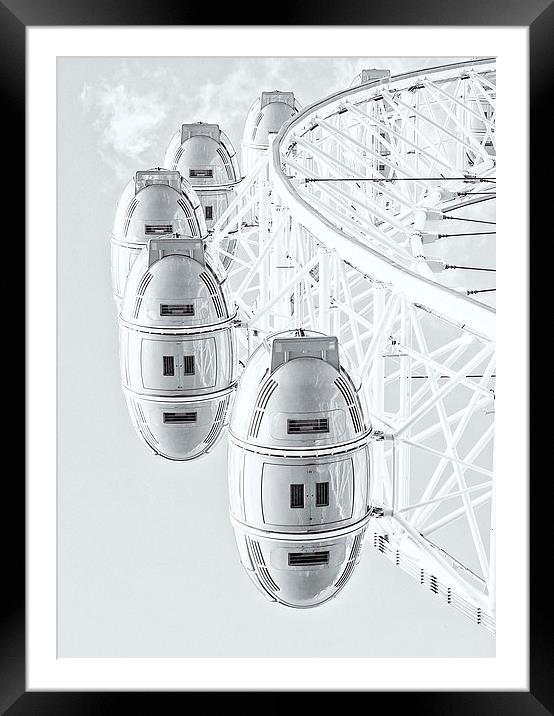 London Eye Pods Framed Mounted Print by Adam Payne