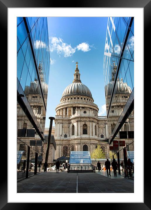  St.Pauls Reflection Framed Mounted Print by Adam Payne