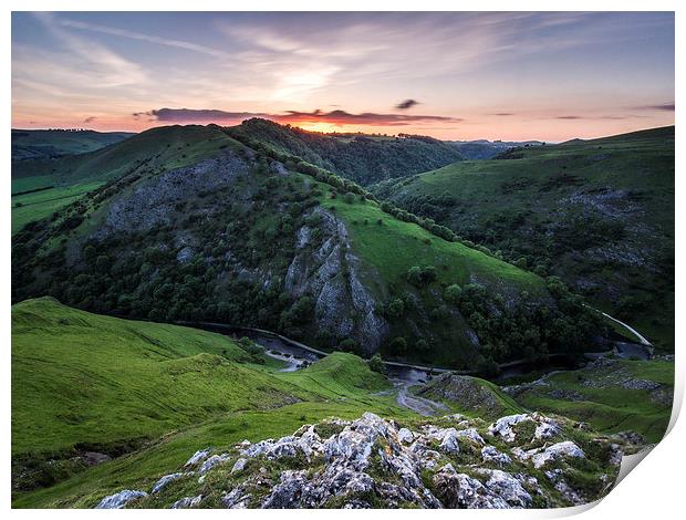  Dovedale Sunset Print by John Cropper