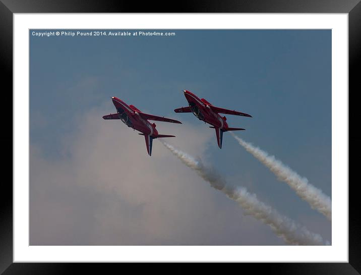  Two Red Arrows Framed Mounted Print by Philip Pound