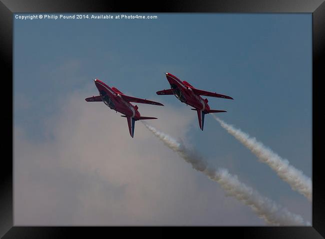  Two Red Arrows Framed Print by Philip Pound
