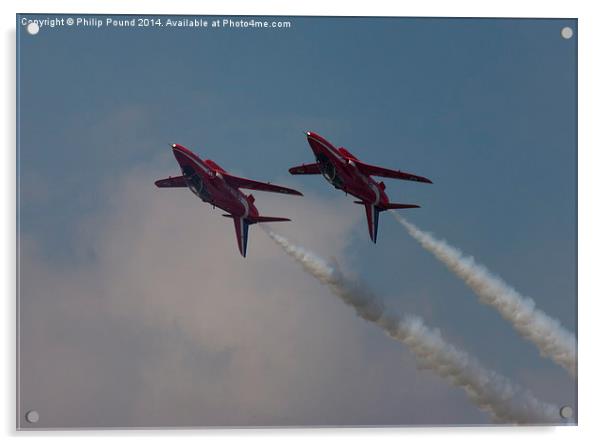  Two Red Arrows Acrylic by Philip Pound