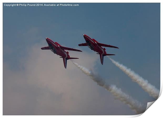  Two Red Arrows Print by Philip Pound