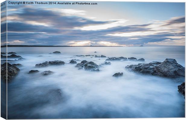 Dreamy Sea at Dunbar Canvas Print by Keith Thorburn EFIAP/b