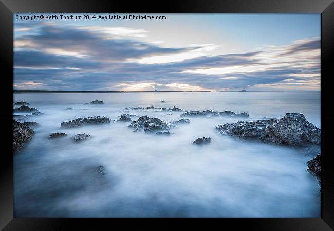 Dreamy Sea at Dunbar Framed Print by Keith Thorburn EFIAP/b