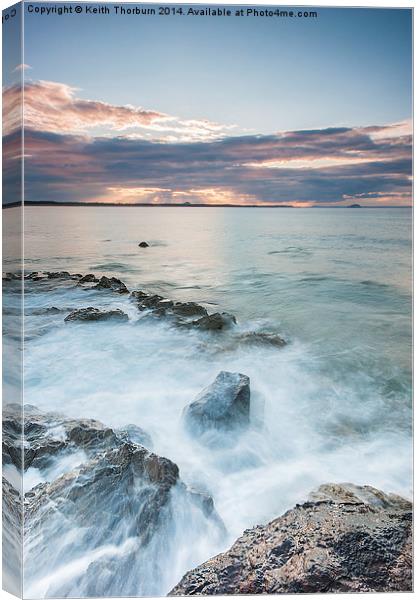 Dunbar Coast Sunset Canvas Print by Keith Thorburn EFIAP/b