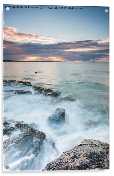 Dunbar Coast Sunset Acrylic by Keith Thorburn EFIAP/b