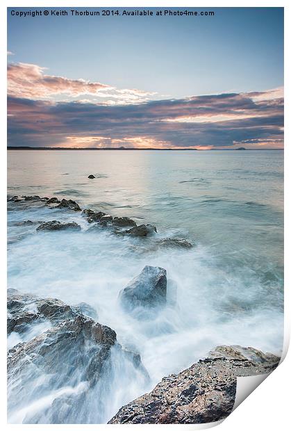 Dunbar Coast Sunset Print by Keith Thorburn EFIAP/b