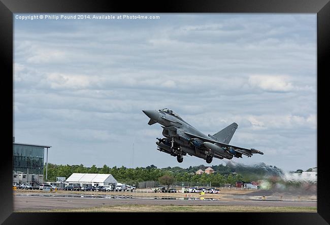  RAF Tornado Jet Taking Off Framed Print by Philip Pound