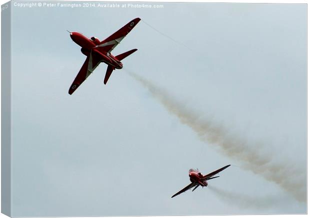  Reds Roll Out ! Canvas Print by Peter Farrington