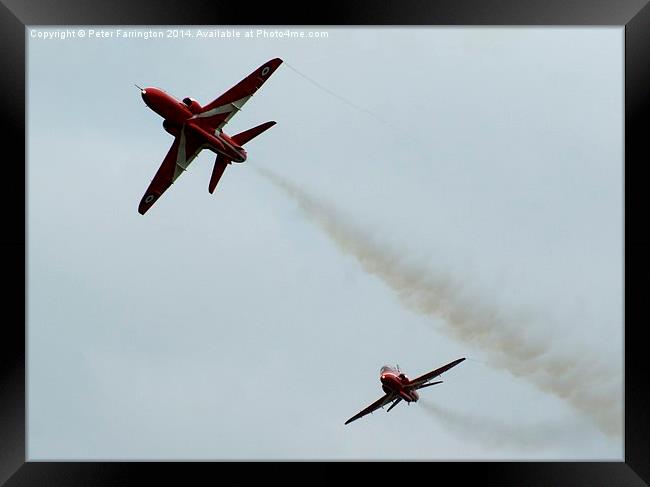  Reds Roll Out ! Framed Print by Peter Farrington