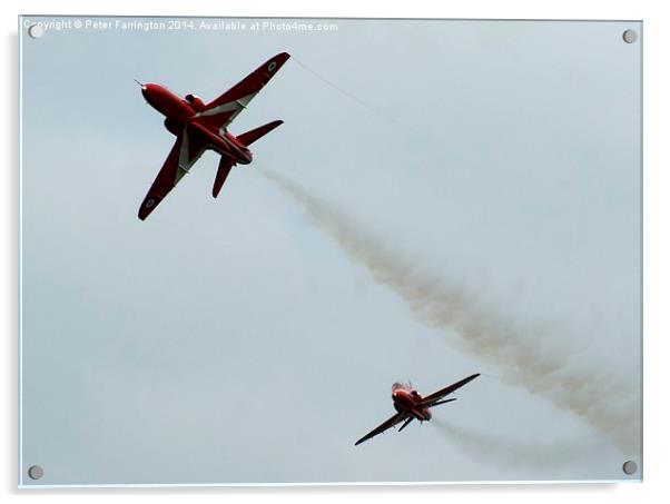  Reds Roll Out ! Acrylic by Peter Farrington