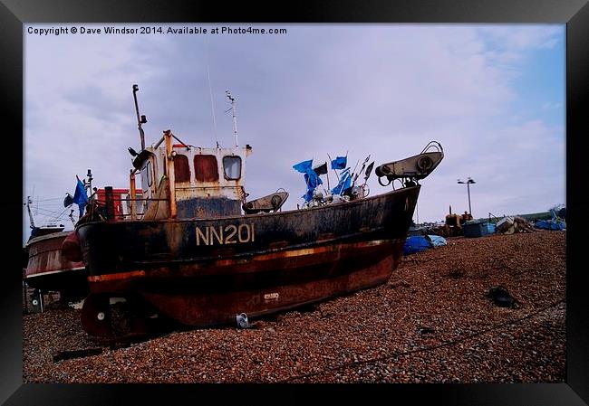  NN201 Fishing boat Framed Print by Dave Windsor