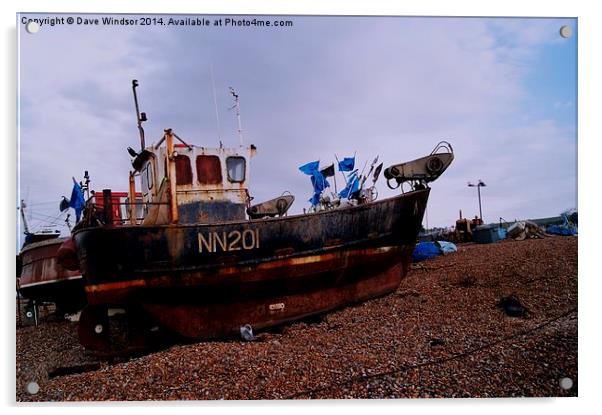  NN201 Fishing boat Acrylic by Dave Windsor