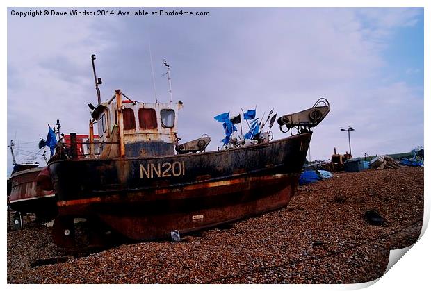  NN201 Fishing boat Print by Dave Windsor