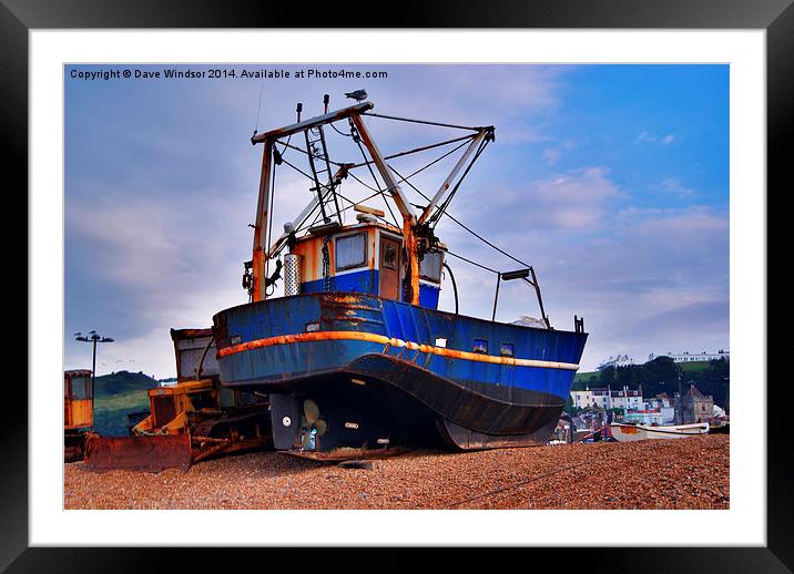  Fishing Boat Framed Mounted Print by Dave Windsor