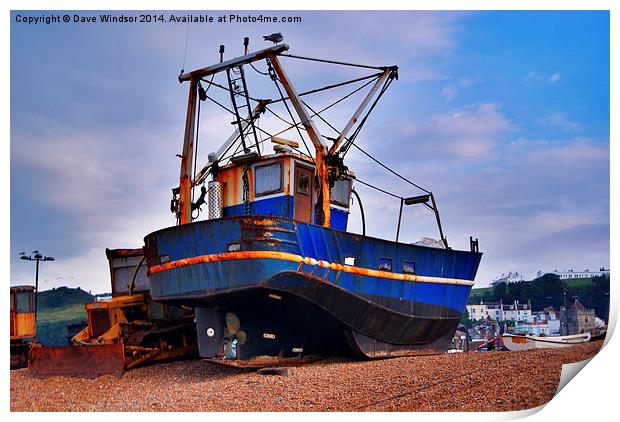  Fishing Boat Print by Dave Windsor