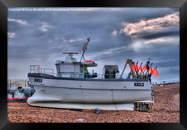  RX53 Fishing boat Framed Print by Dave Windsor
