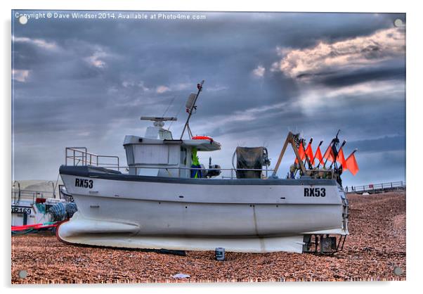  RX53 Fishing boat Acrylic by Dave Windsor