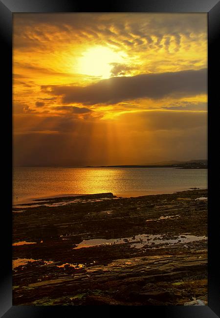  Rocky Sunrise Framed Print by James Meacock