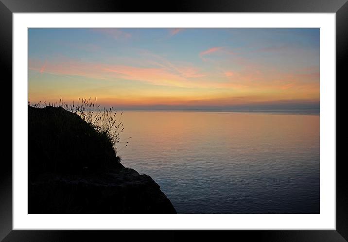 North Walk Sunset  Framed Mounted Print by graham young