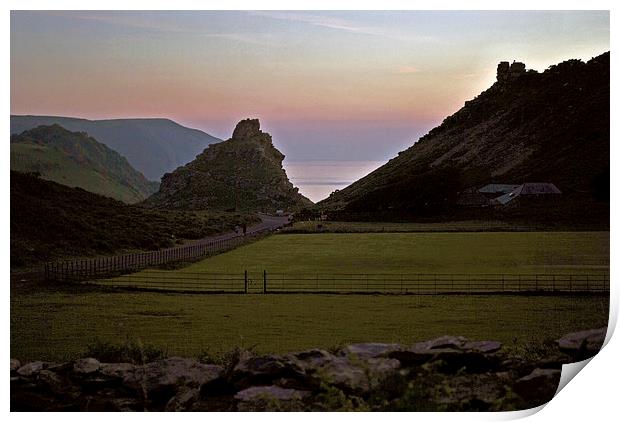 Valley of Rocks Sunset  Print by graham young