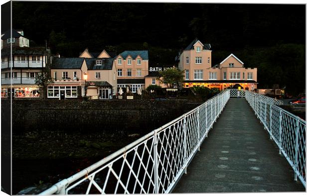 The Bath Hotel, Lynmouth  Canvas Print by graham young