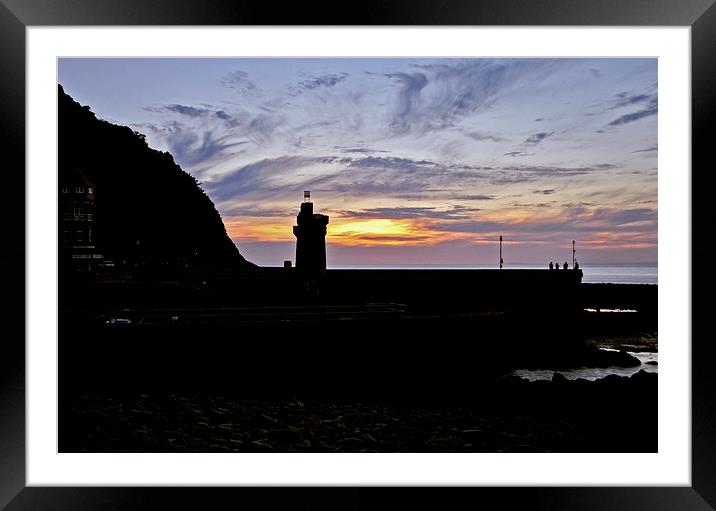 Lynmouth Sunset  Framed Mounted Print by graham young