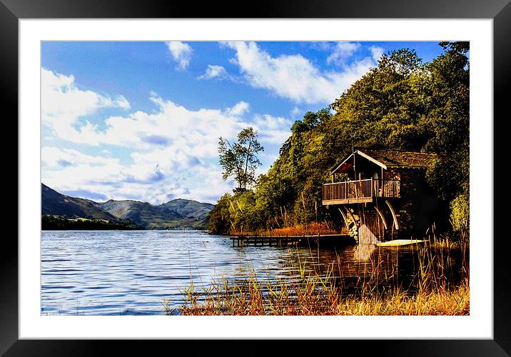  ullswater in autumn Framed Mounted Print by jim doneathy