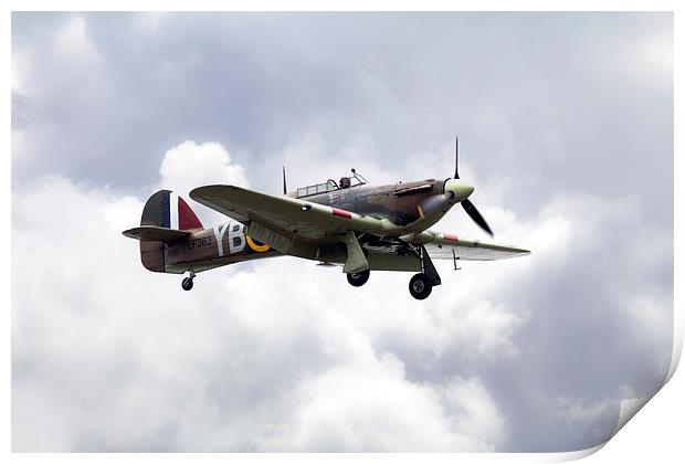 Hurricane LF363 Print by J Biggadike