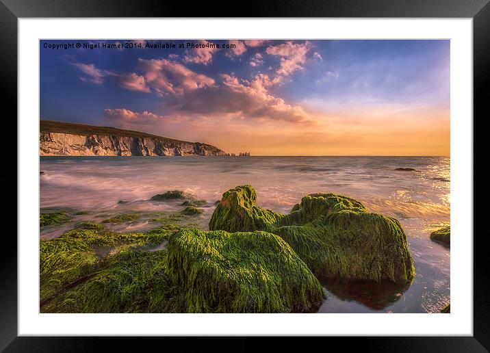 Alum Bay and The Needles #2 Framed Mounted Print by Wight Landscapes