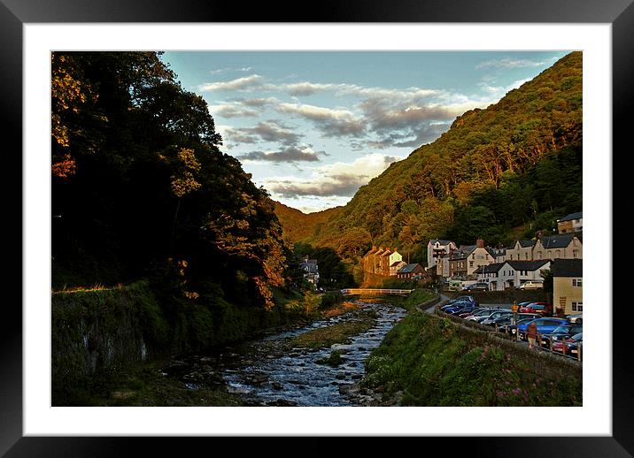 The East Lyn at Lynmouth  Framed Mounted Print by graham young