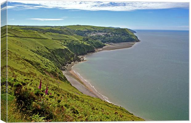 From Countisbury to Lynmouth  Canvas Print by graham young