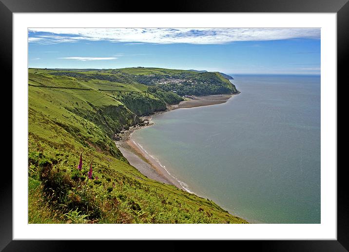 From Countisbury to Lynmouth  Framed Mounted Print by graham young