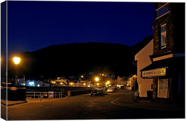 Lynmouth Nightlife!  Canvas Print by graham young